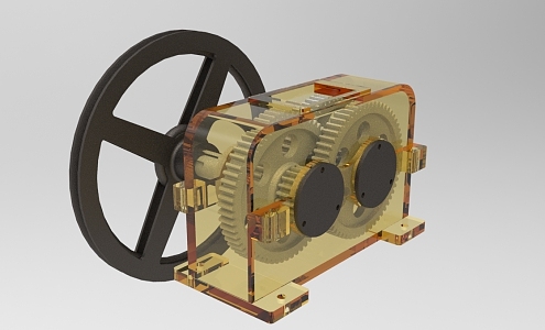 Industrial gearbox modeling display equipment 892 3d model