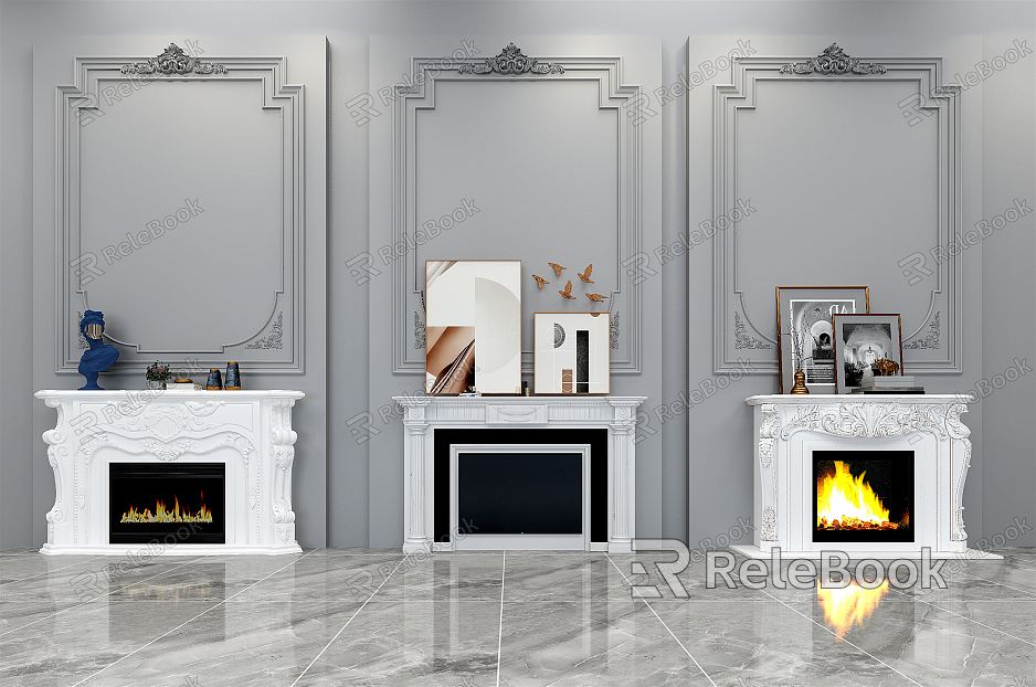 French Fireplace model