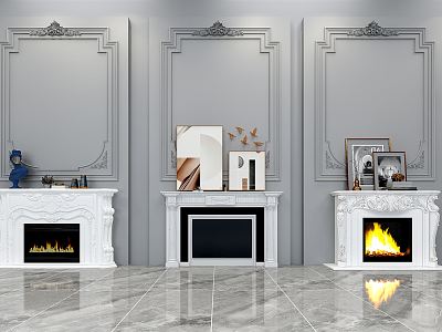 French Fireplace model