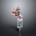 Modern Multi Layer Metal Pendant Lighting Fixture Combination For Home Decor