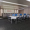 Monitoring room Monitoring center Command center 3d model
