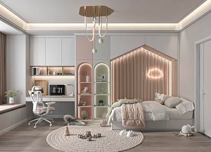 Modern Children's Room 3d model