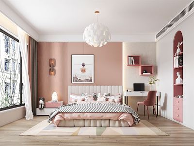 Modern Children's Room Daughter Room 3d model