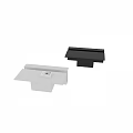 Contemporary Coffee Table Featuring Black And White Sleek Rectangular Minimalist Design 3d model