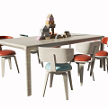 Modern Children's Table and Chair Children's Table and Chair Combination 3d model