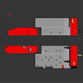 Quanli AE 256III Hydraulic Shear Machine With Worktable And Black Red Design