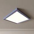 Modern Square Ceiling Light with Bright White Light and Sleek Gray Frame for Room Decoration