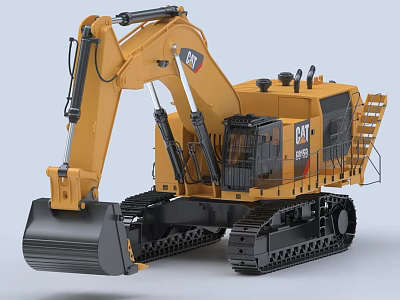 CAT Crawler Excavator Functional Construction Vehicle With Heavy Duty Tracks And Large Bucket 3d model