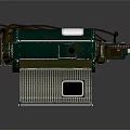 Vintage Projection Monitoring Device With Mechanical Structure Film Reels And Projection Lens