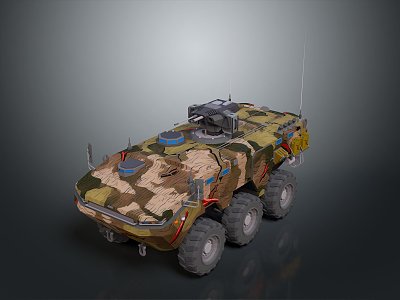 Bulletproof Car Armed Jeep Armed Car Armed Bulletproof Car Military Jeep Off-road Jeep Humvee 3d model