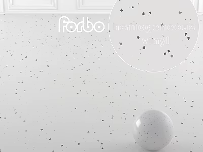 Modern Terrazzo Floor Design With White Surface And Black Specks Decorative Sphere 3d model