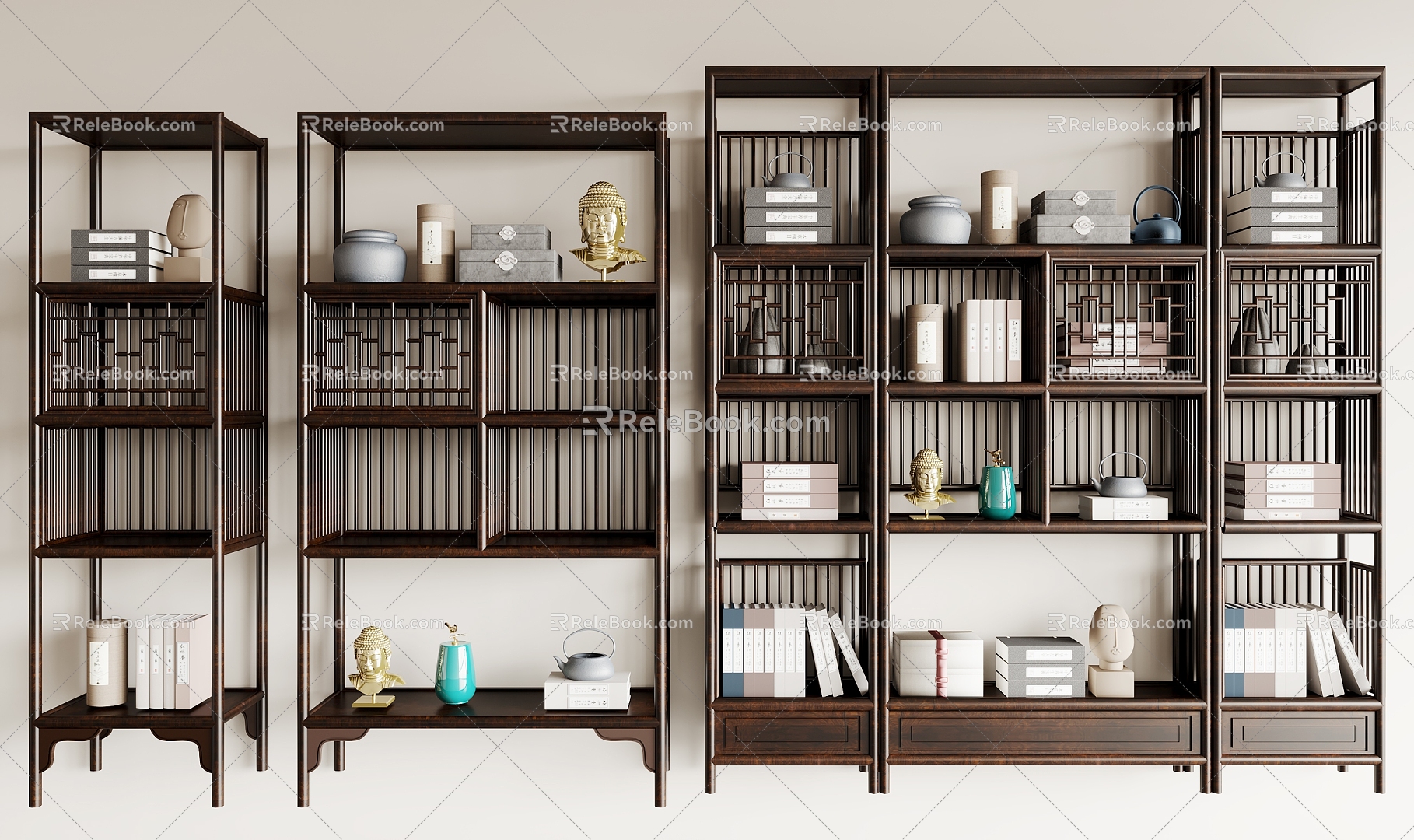 New Chinese Antique Rack 3d model