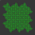 Decorative Circular Components with Various Colors and Glossy Surfaces in Regular Pattern