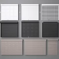 Rolling shutter door garage door rolling gate 3d model