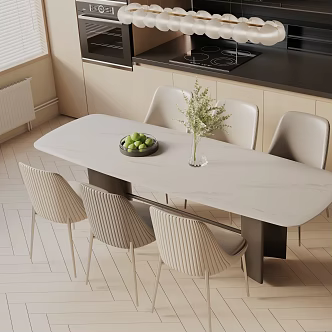 Modern dining table 3d model