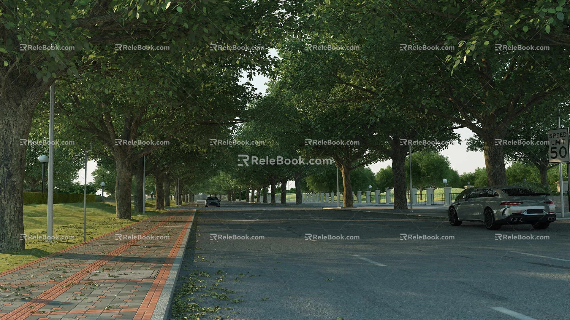 Modern Street 3d model