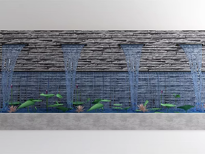 Waterfall Waterscape 3d model