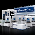 Relicart Digital Signage Bank Exhibition Booth With Multiple Display Screens