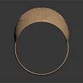Intricately Carved Copper Ring With Mythical Character And Creature Engraved Details