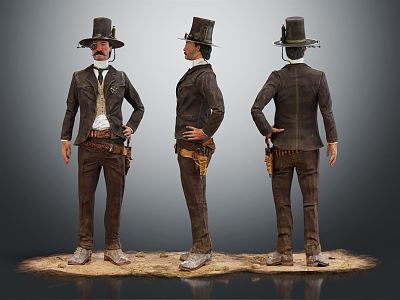 Modern Man Medieval Man Denim 3d model