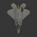 Modern Stealth Fighter Jet with Sleek Aerodynamic Design Cockpit and Wings