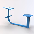 Sturdy Blue Multifunctional Fitness Training Equipment With Dual Platforms For Workout