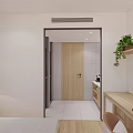 Hotel Guest Room With Twin Beds Bedside Tables Lamps Writing Desk And Plants