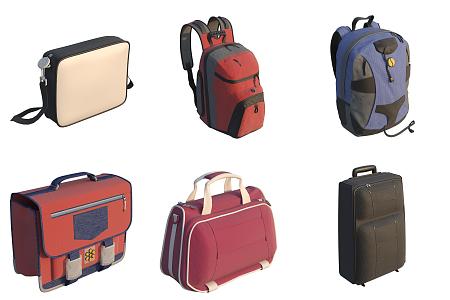 Backpack Luggage Satchel 3d model