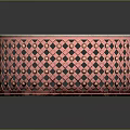 Art Supplies And Musical Instrument Storage Box With Marble Pattern Top Rose Gold Hollow Design