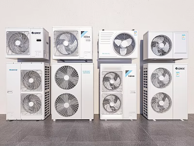 Modern Air Conditioner Fans With Efficient Cooling And Multiple Design Models 3d model