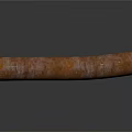 Two Brown Hand Rolled Cigars With Textured Surface On White Background