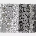 Diverse Stepping Stone Path Designs With Various Stone Shapes And Gravel