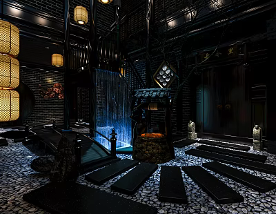 New Chinese KTV Hall 3d model