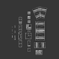 Skatepark Modules With Various Shapes Ramps Platforms Stairs And Wooden Brown Metal Components