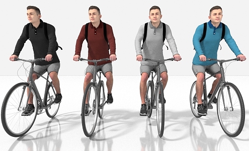 sports cycling 3d model