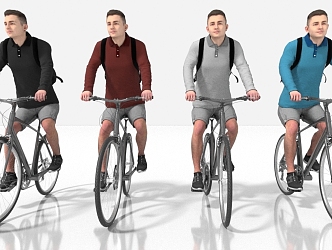 sports cycling 3d model