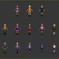 Characters Game Characters Game Characters Realistic Characters Cartoon Characters Handmade Cartoon Handmade 3d model