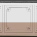 Decorative Gypsum Molding Design for Wall Interior with Ornate Patterns