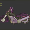 Black and Orange Cruiser Motorcycle With Shiny Exhaust Pipe And Classic Design