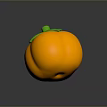 Vibrant Orange Persimmon With Fresh Green Leaves On Dark Shiny Background