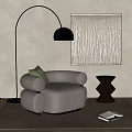 Modern single sofa 3d model