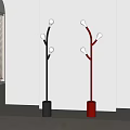 Cream style simple floor lamp 3d model