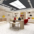 Xinguhao Clothing Store With Gray Wall Glass Door And Interior Clothing
