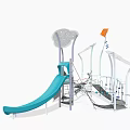 Clouds Rides Unpowered Rides Slide 3d model