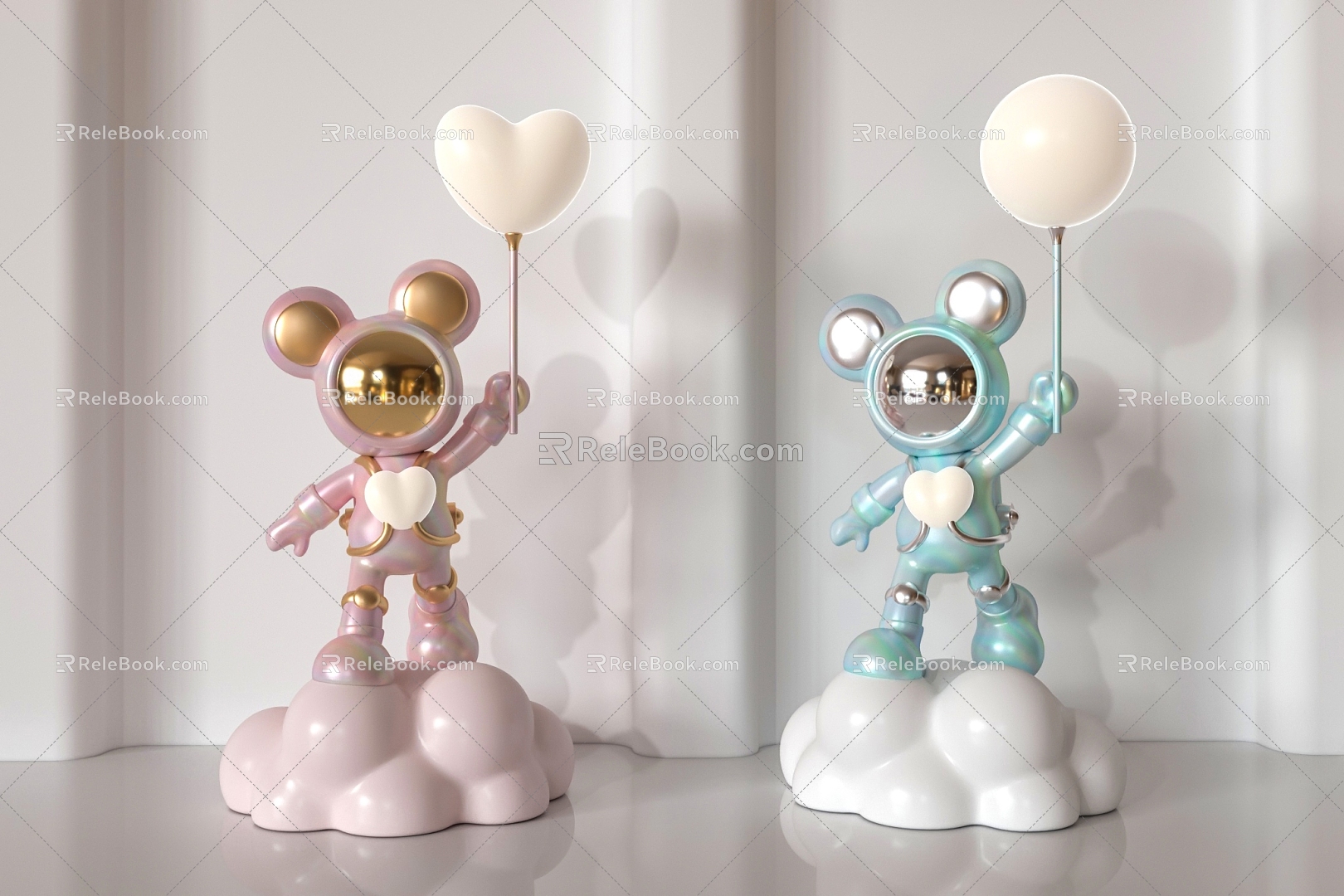 Modern Alien Floor Lamp Cartoon Mickey Floor Lamp 3d model