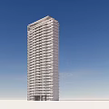 Modern High Rise Building Exterior Design With Glass Windows And Multiple Floors