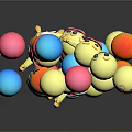 Colorful Emojis Forming Letter F In Vibrant 3D Creative Design