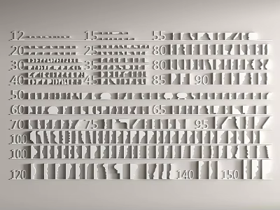 Decorative Gypsum Molding Collection With Various Styles And Sizes For Interior Decoration 3d model