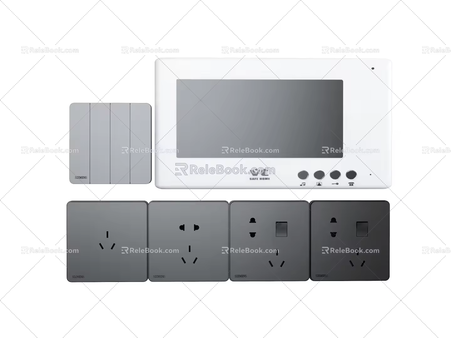 Switch Socket Panel Video Panel 3d model