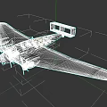 Vintage White Airliner With Biplane Design Black Stripes And Propeller Engines